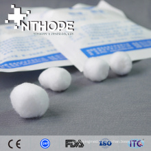 disposable gauze ball with X-ray thread detected